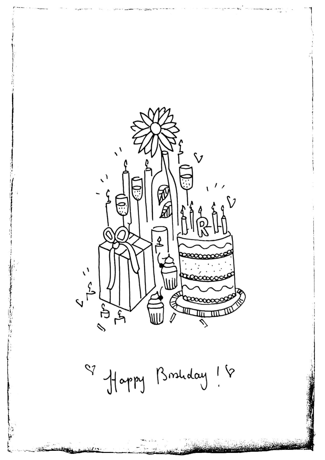 Letter Birthday Card