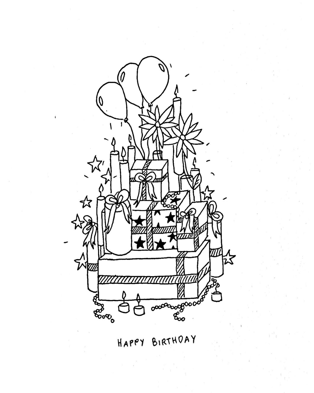 Birthday Balloon Card